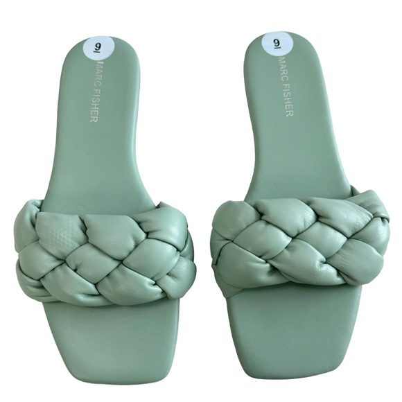 Marc Fisher Folier Padded Woven Flat Slides Size 9M - Picture 2 of 16